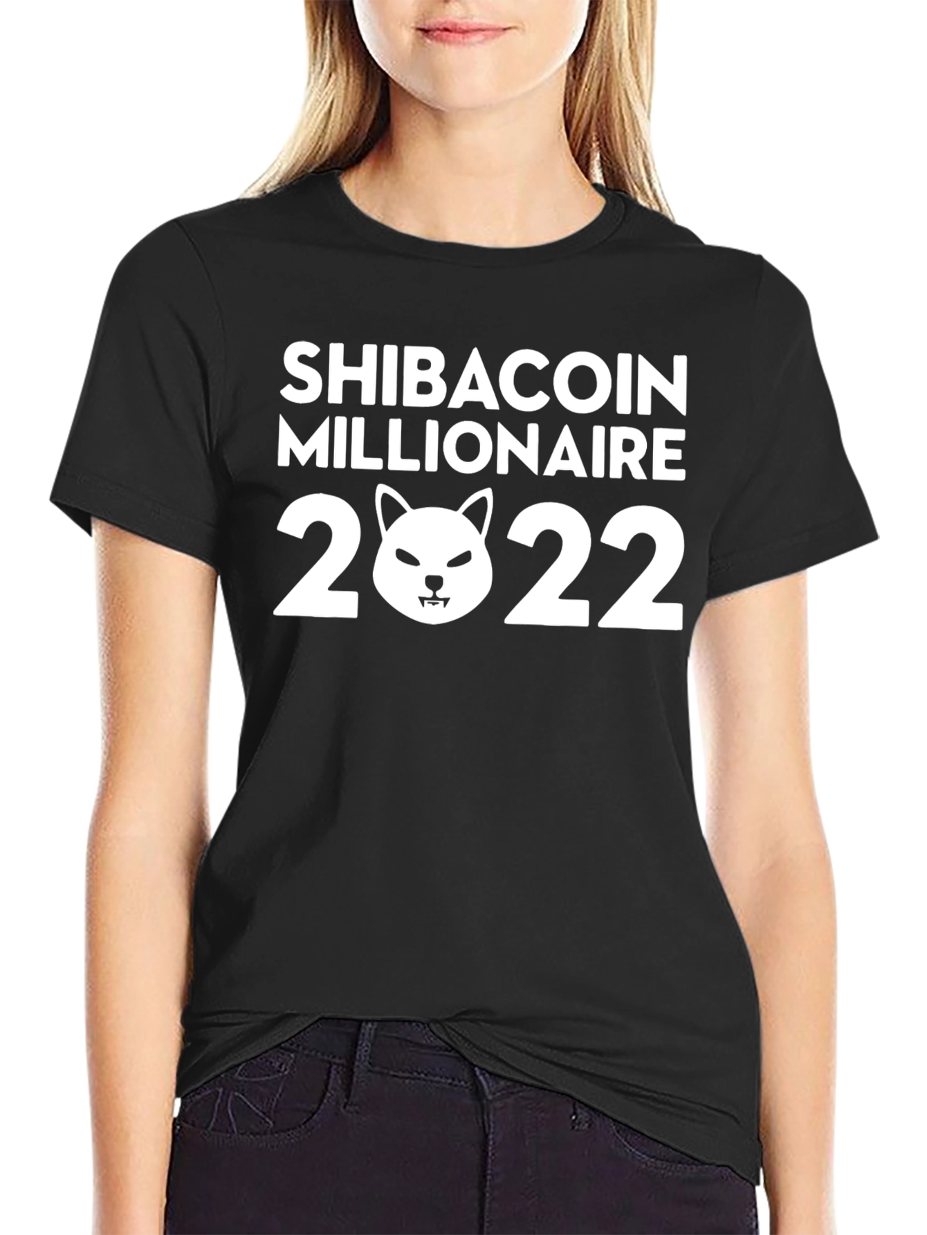 Shibacoin Millionaire 2022 Black T-Shirt