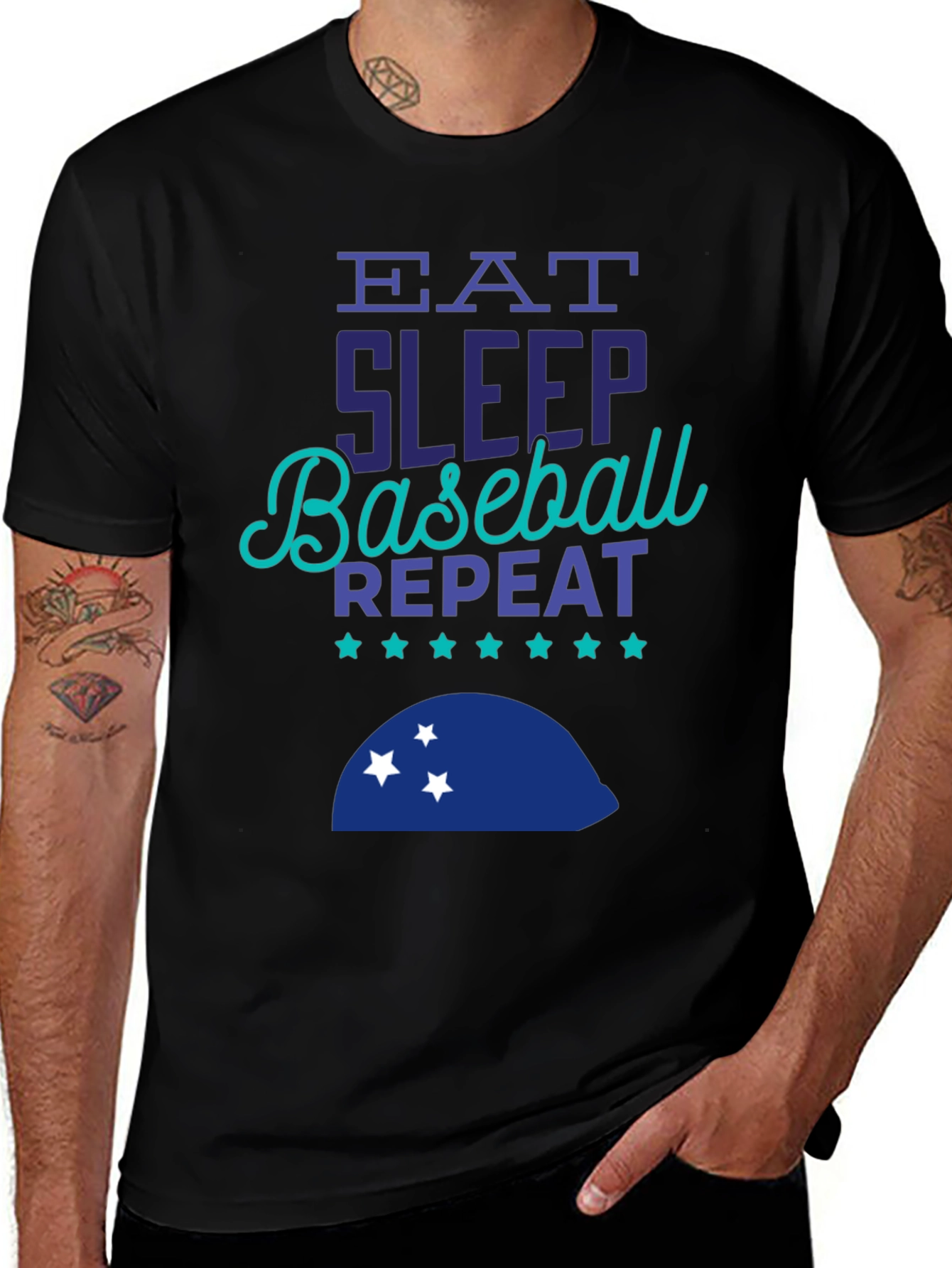 Eat Sleep Baseball Repeat T-Shirt