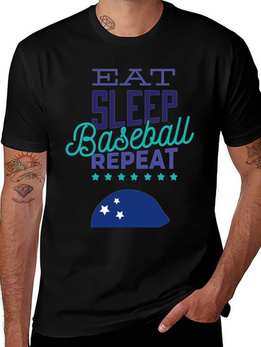 Eat Sleep Baseball Repeat T-Shirt
