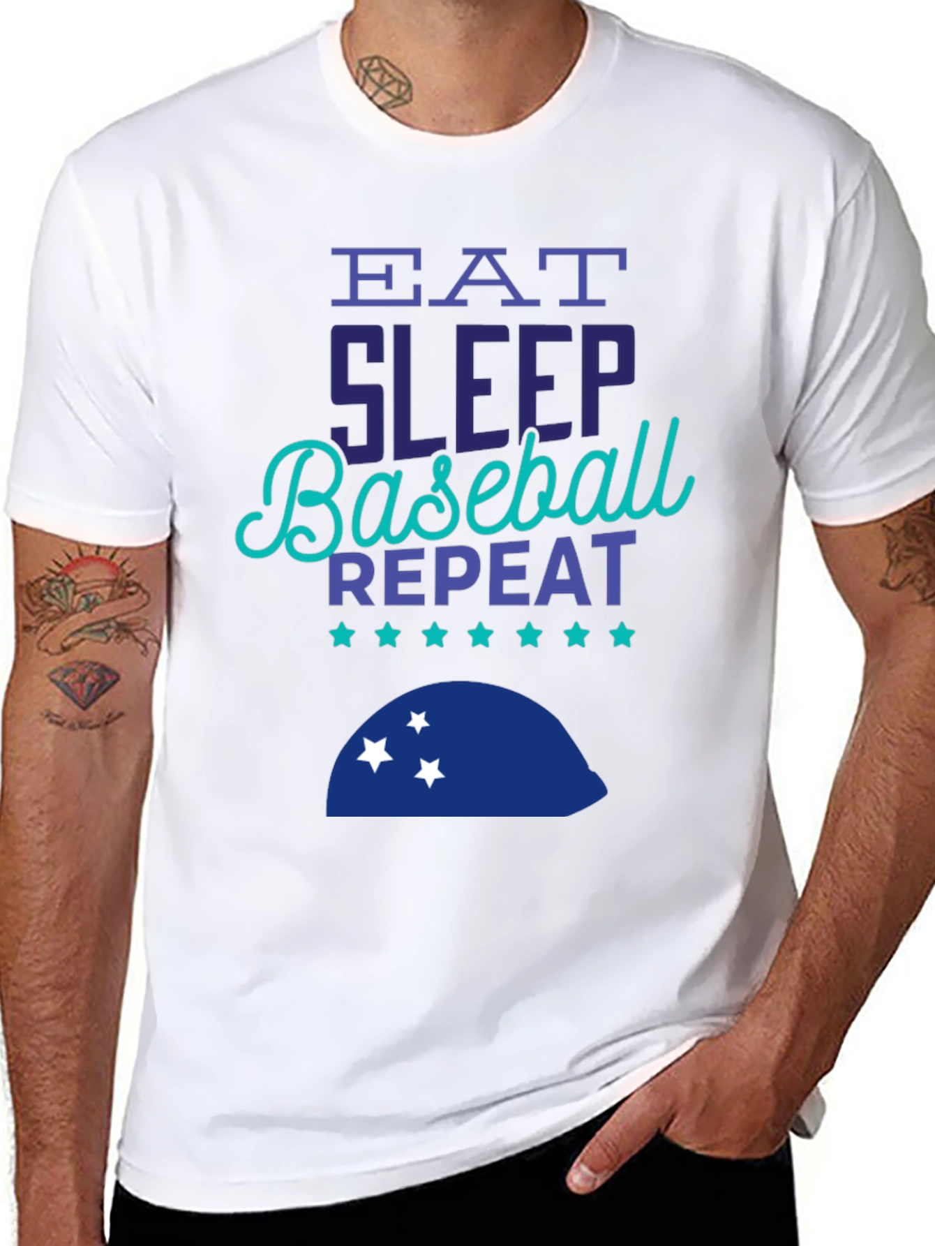 Eat Sleep Baseball Repeat T-Shirt