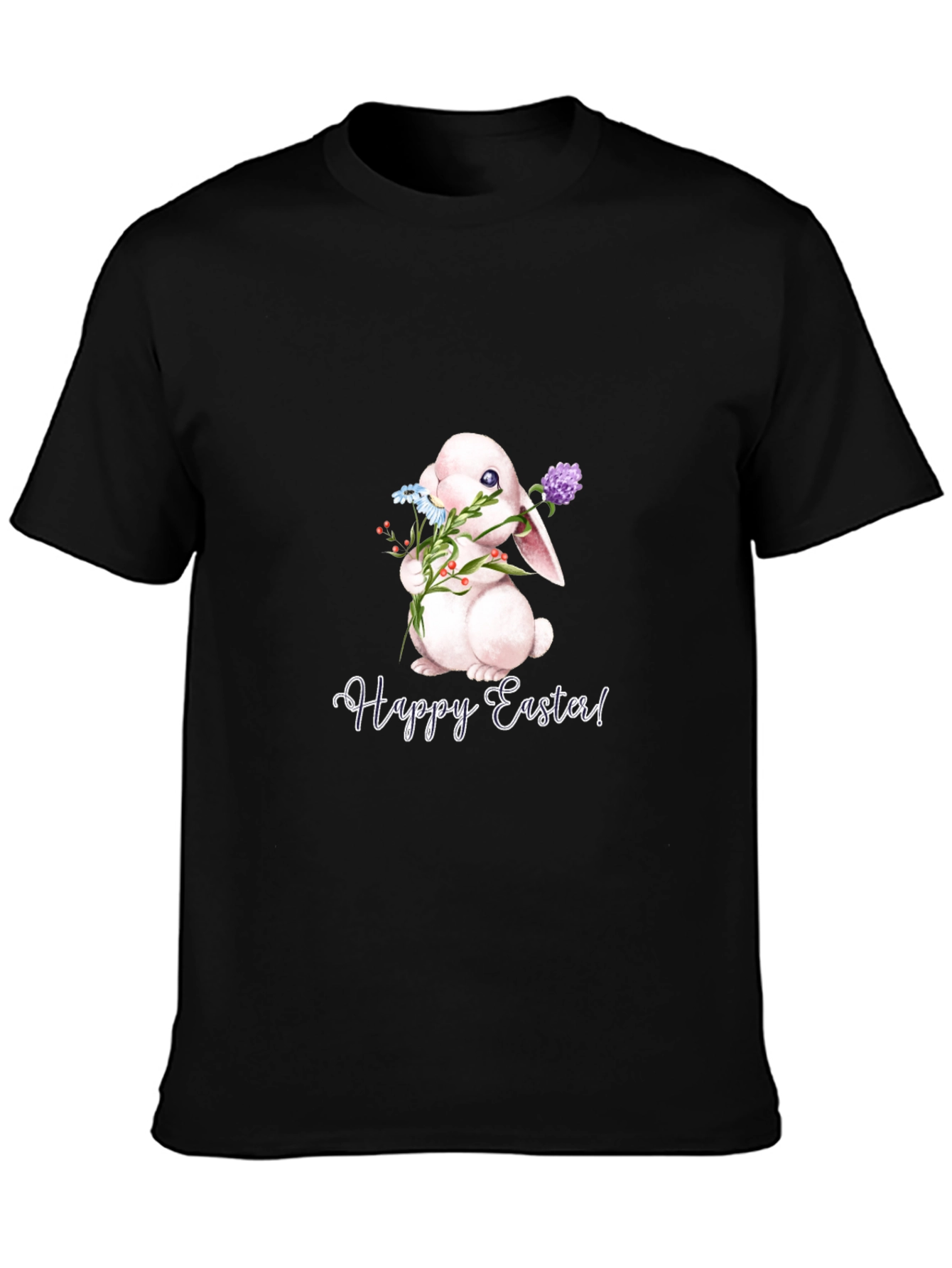 Happy Easter Bunny T-Shirt - Black