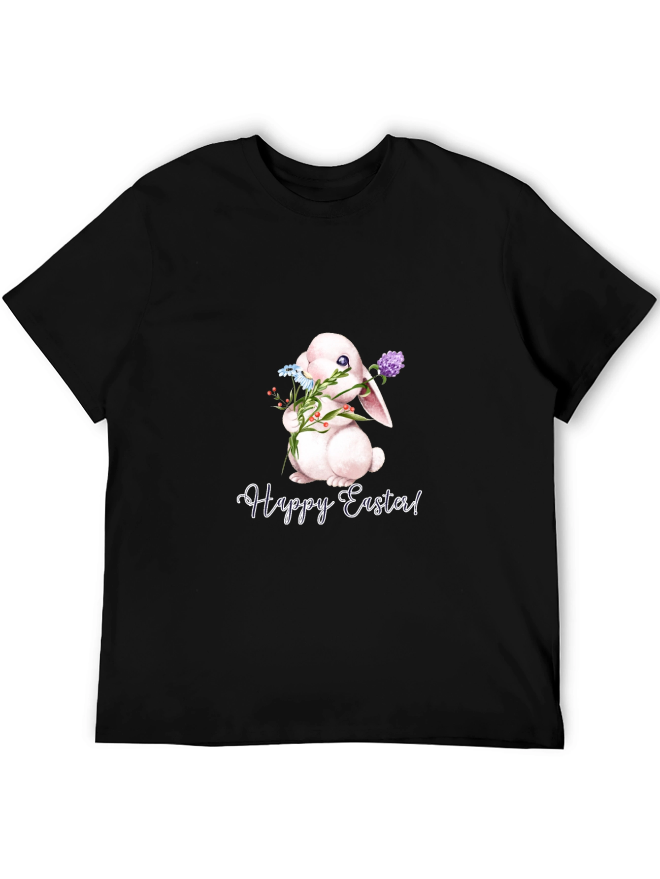 Happy Easter Bunny T-Shirt - Black
