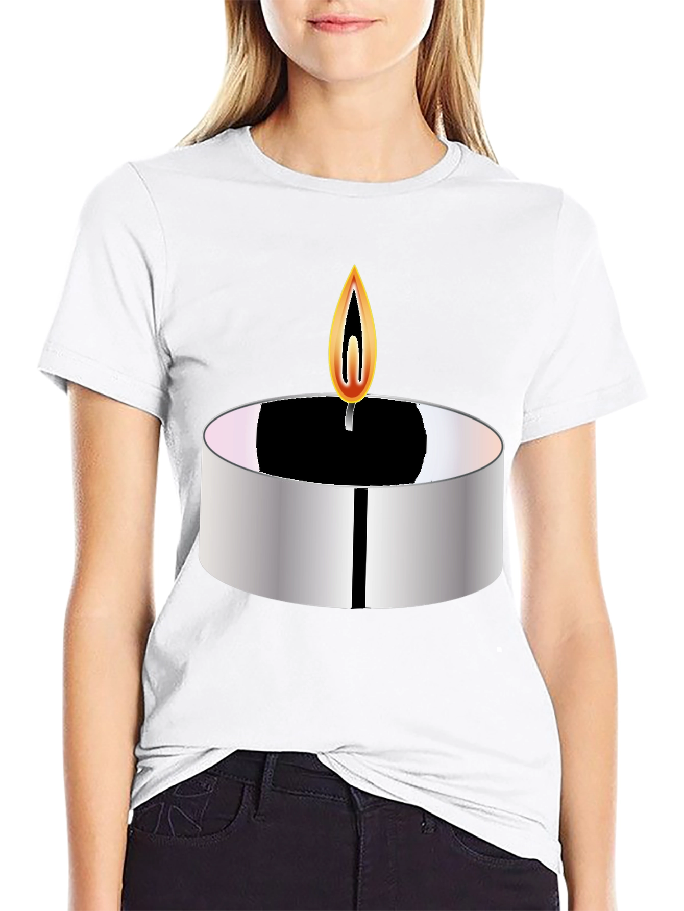 Candle Graphic T-Shirt - Modern Tee