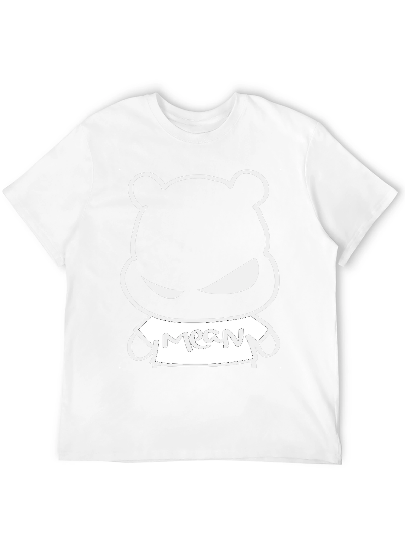 Mean Bear Graphic Tee - Black Casual Shirt