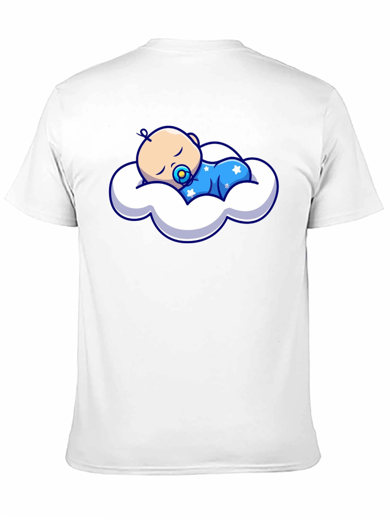 Cute Baby Sleeping on Cloud Graphic Tee