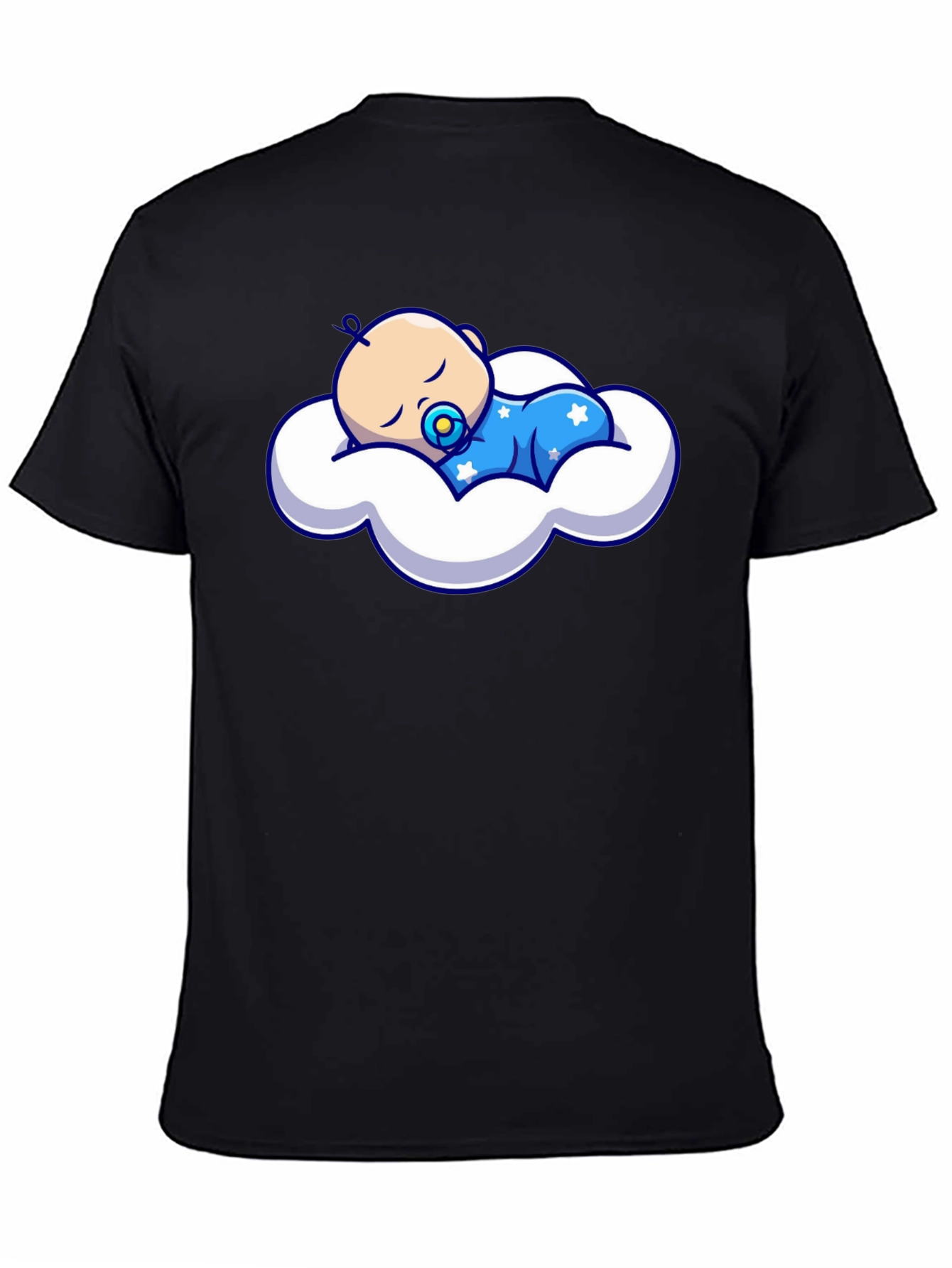 Cute Baby Sleeping on Cloud Graphic Tee