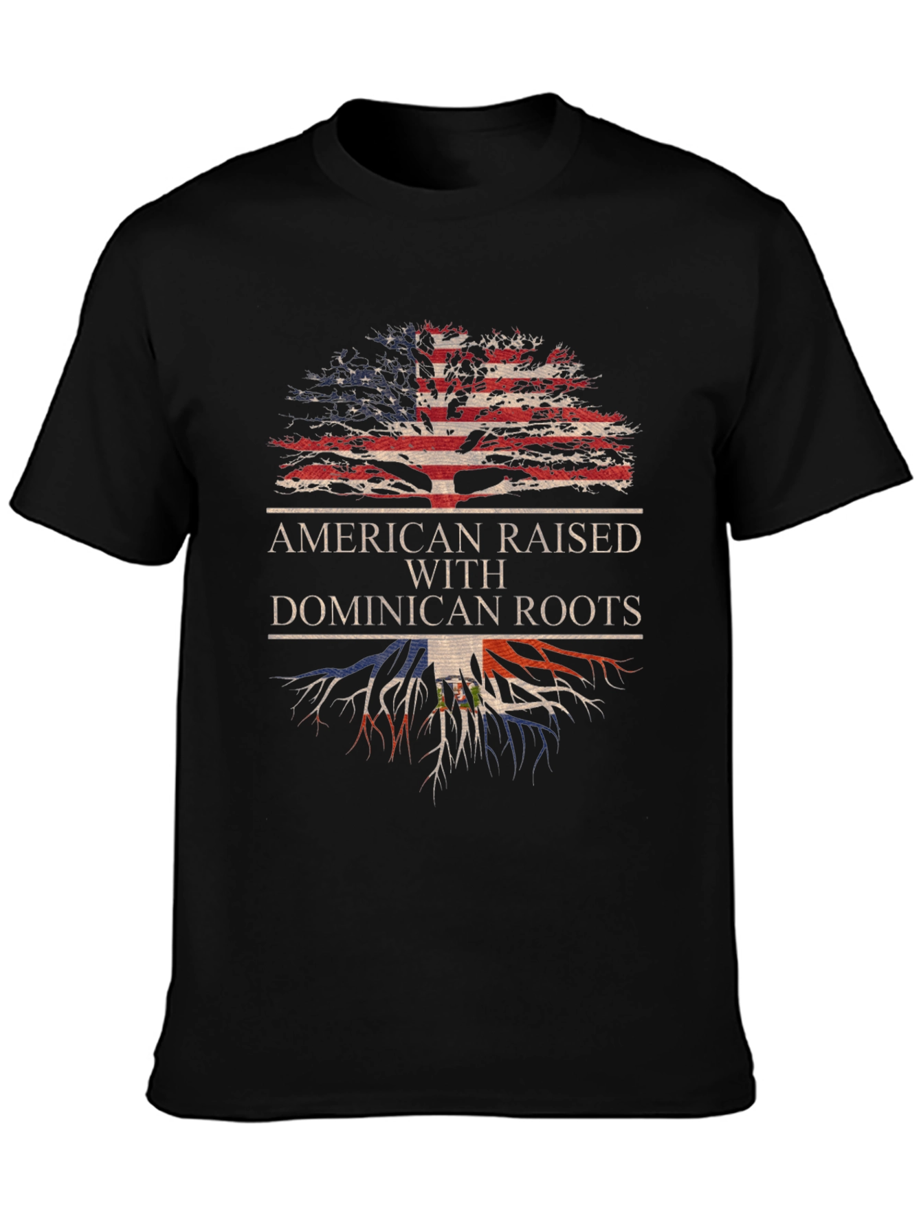 American Raised Dominican Roots Graphic Tee