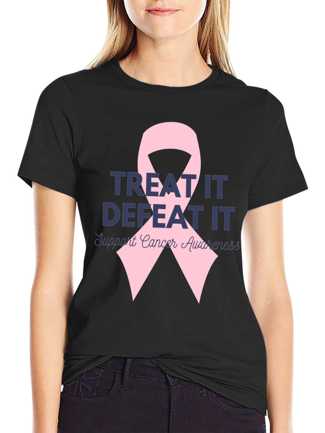 Treat It Defeat It Cancer Awareness T-Shirt