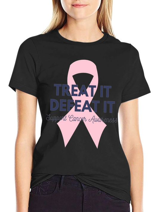 Treat It Defeat It Cancer Awareness T-Shirt