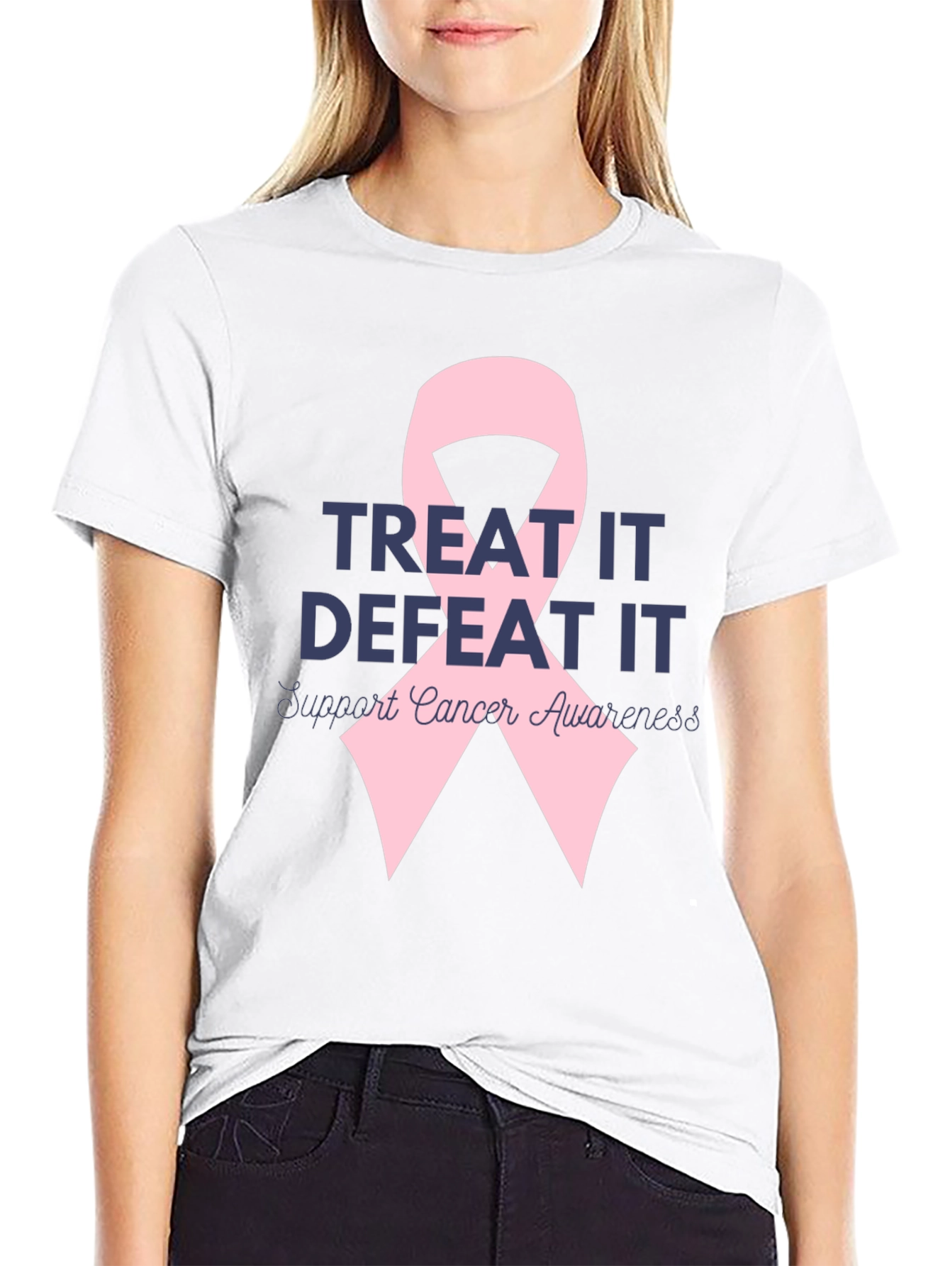 Treat It Defeat It Cancer Awareness T-Shirt