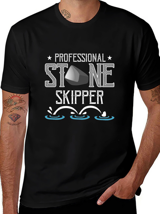 Professional Stone Skipper T-Shirt - Fun Casual Tee
