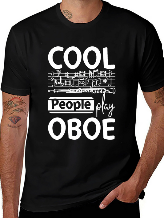 Cool People Play Oboe Graphic T-Shirt