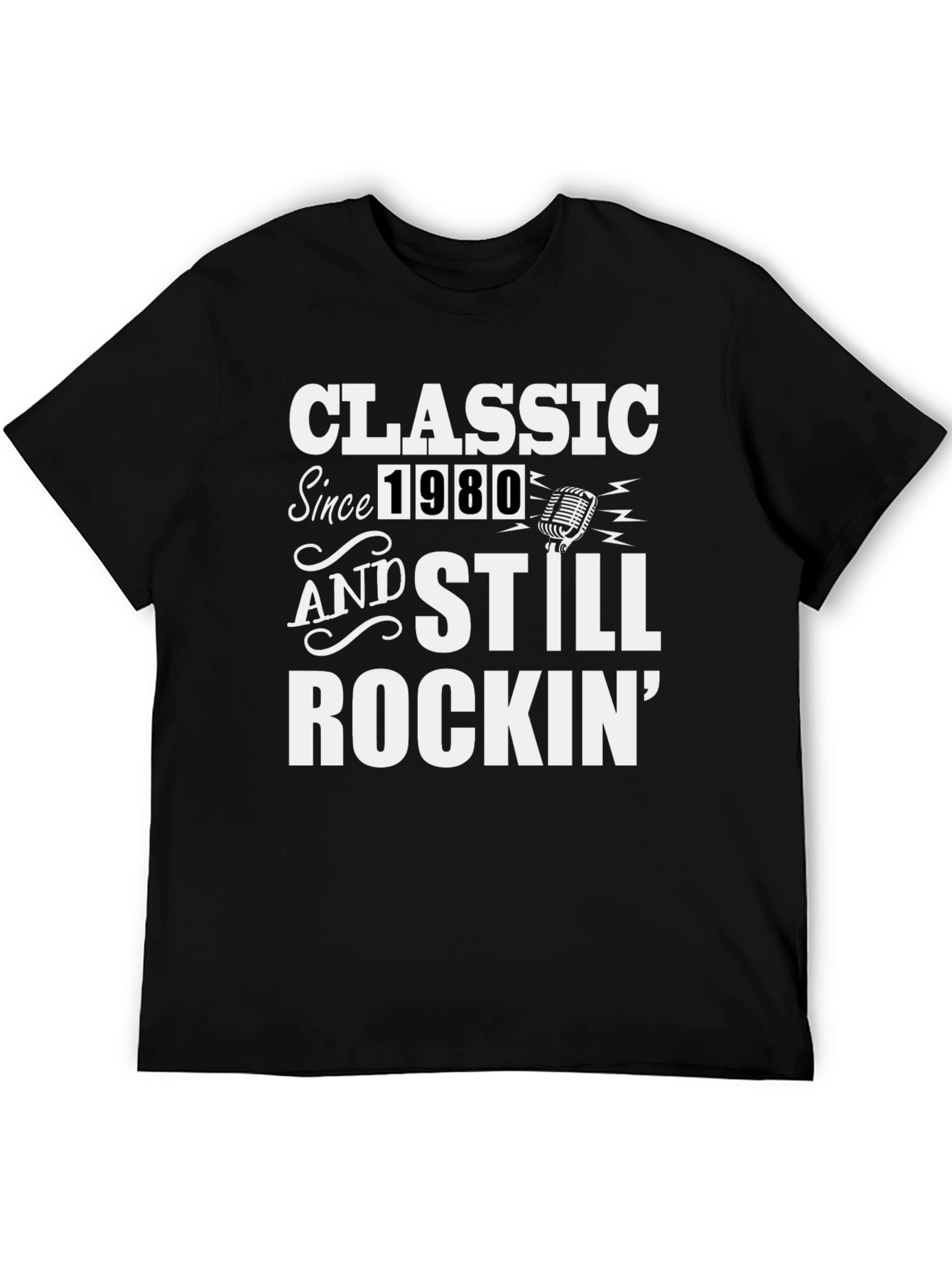Classic Since 1980 Graphic Tee - Retro Rocker T-Shirt