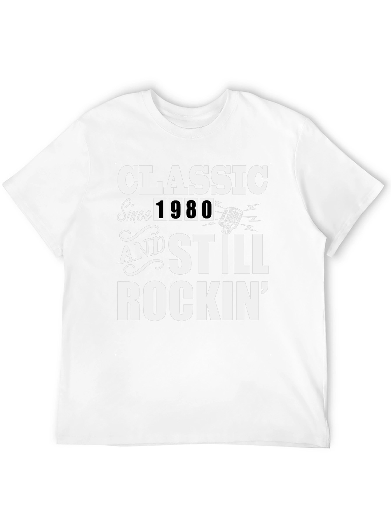 Classic Since 1980 Graphic Tee - Retro Rocker T-Shirt