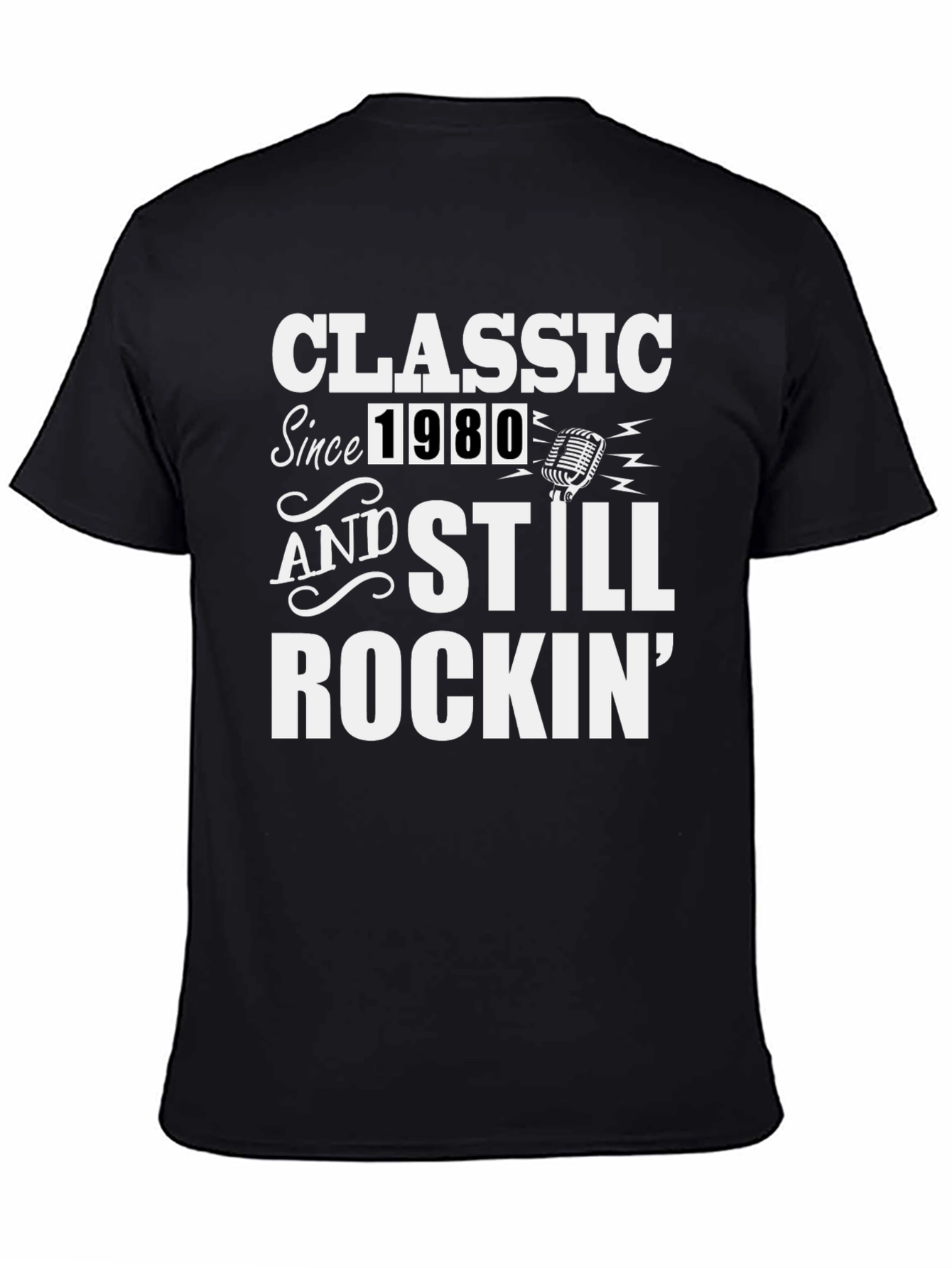 Classic Since 1980 Graphic Tee - Retro Rocker T-Shirt