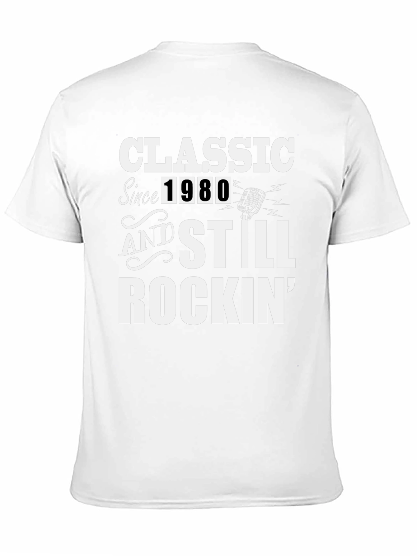Classic Since 1980 Graphic Tee - Retro Rocker T-Shirt