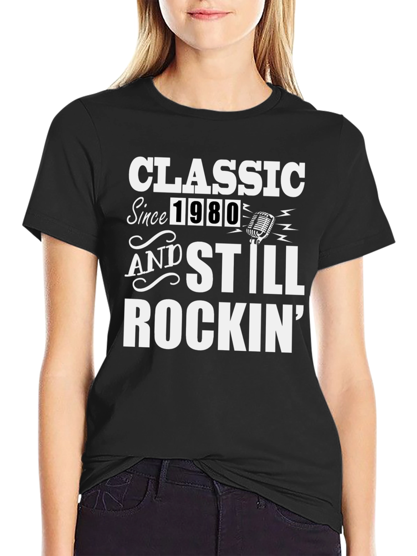 Classic Since 1980 Graphic Tee - Retro Rocker T-Shirt
