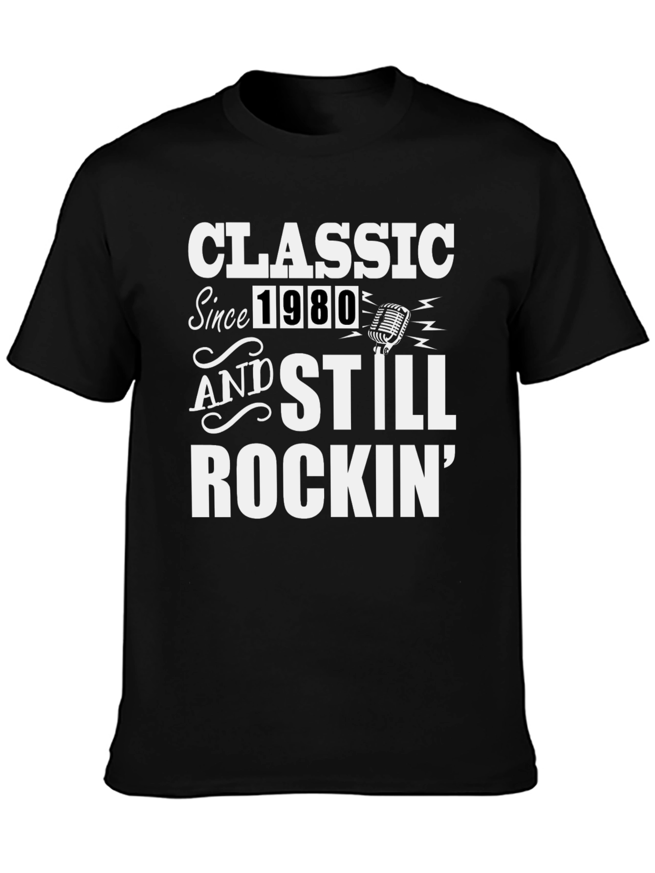 Classic Since 1980 Graphic Tee - Retro Rocker T-Shirt