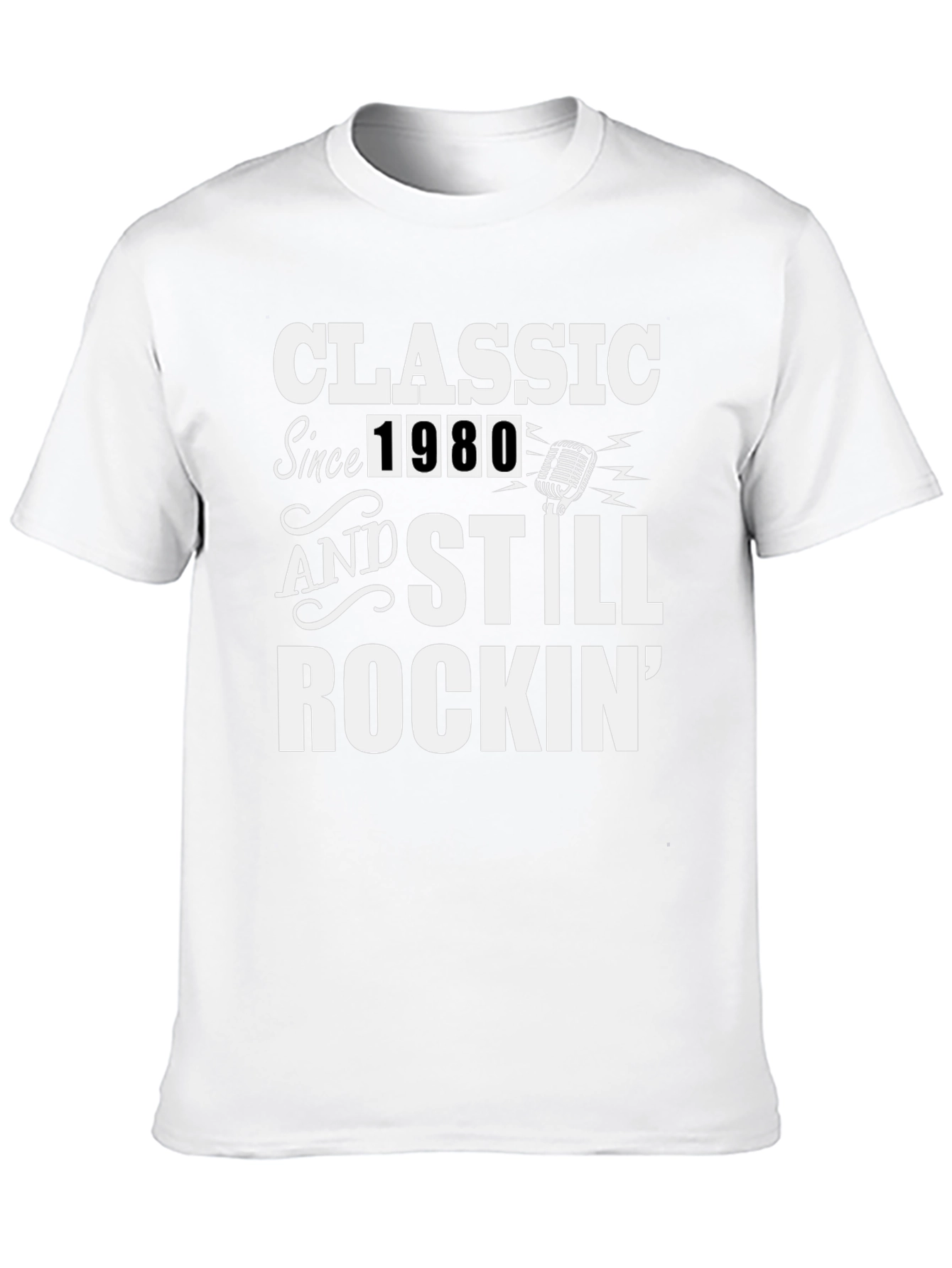 Classic Since 1980 Graphic Tee - Retro Rocker T-Shirt