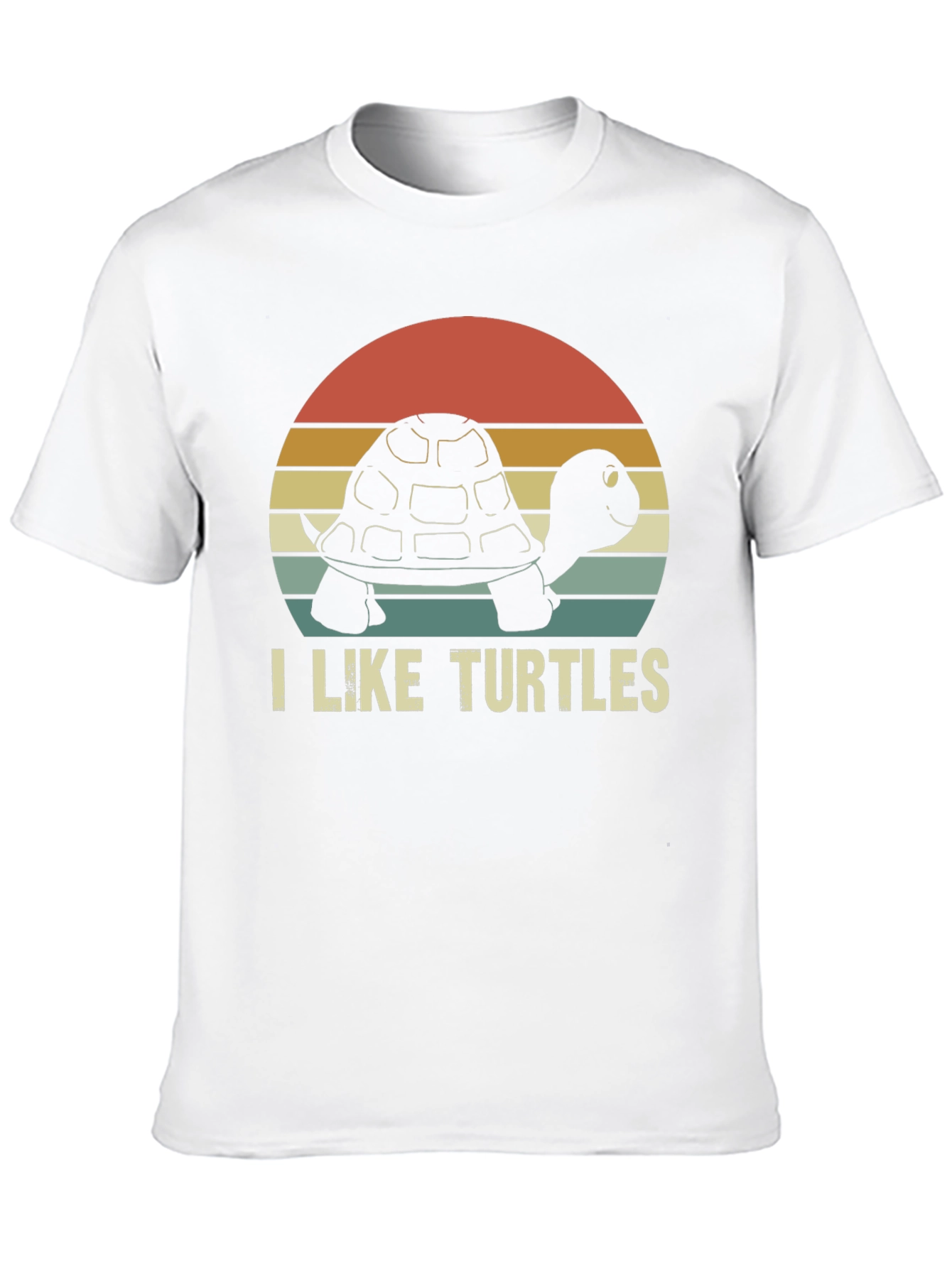 I Like Turtles Retro Graphic T-Shirt