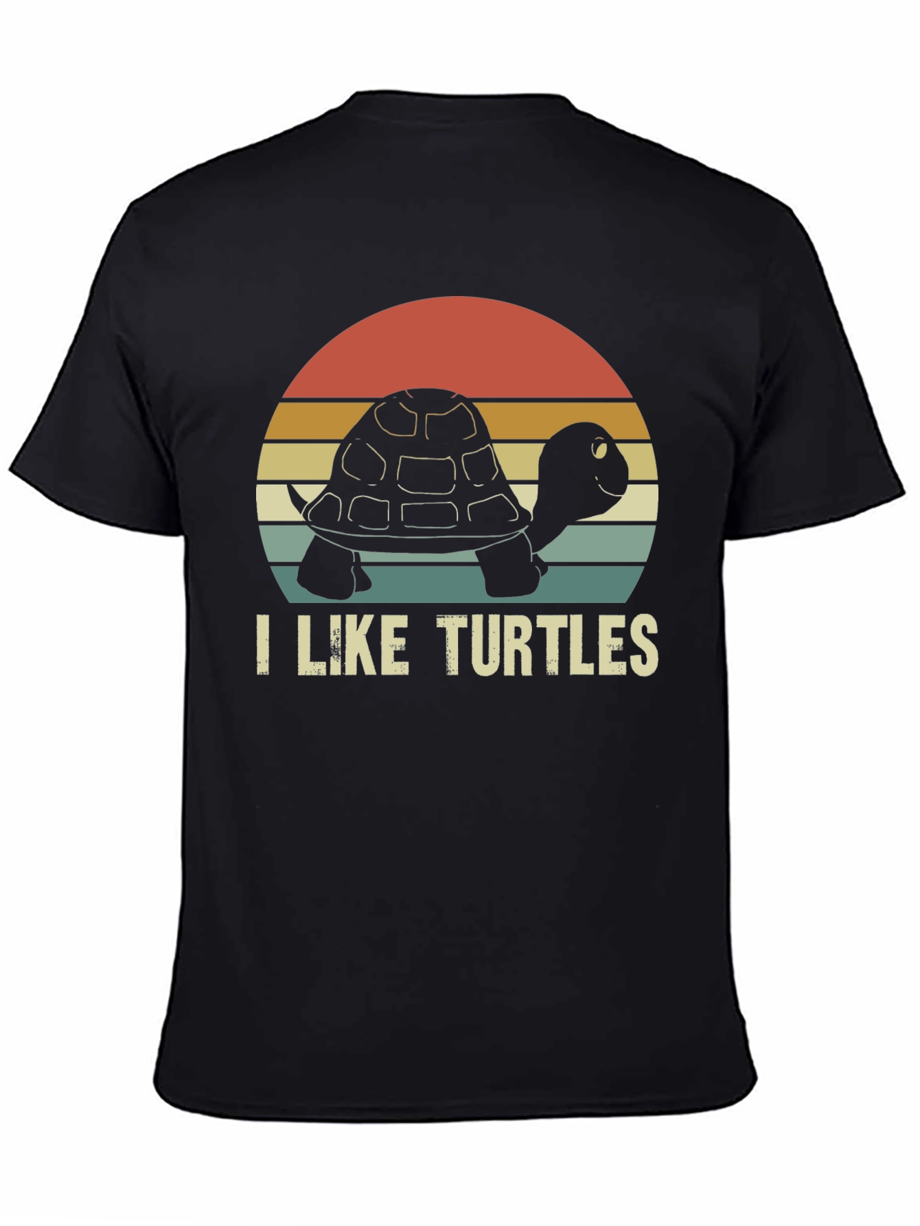I Like Turtles Retro Graphic T-Shirt