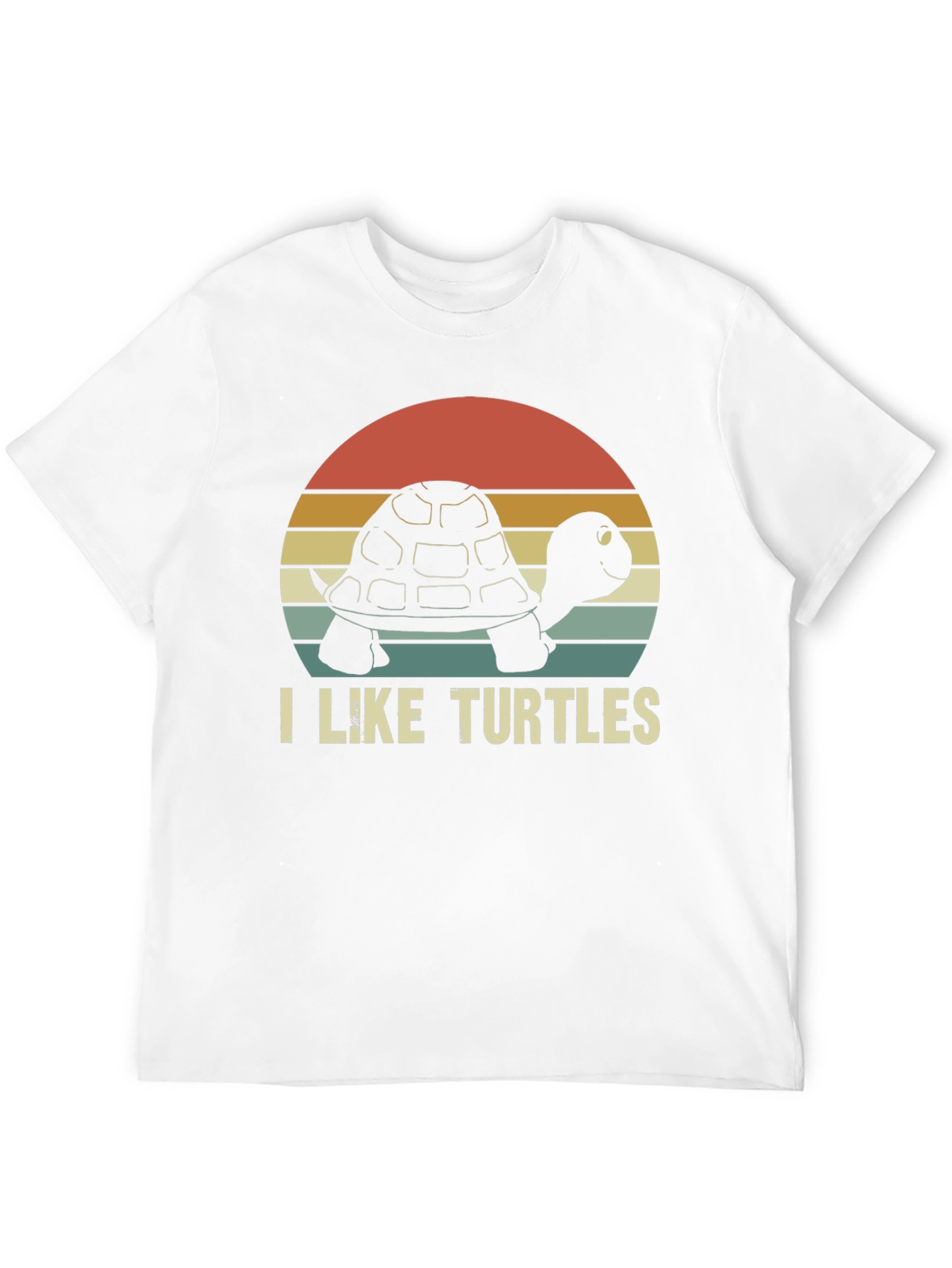 I Like Turtles Retro Graphic T-Shirt