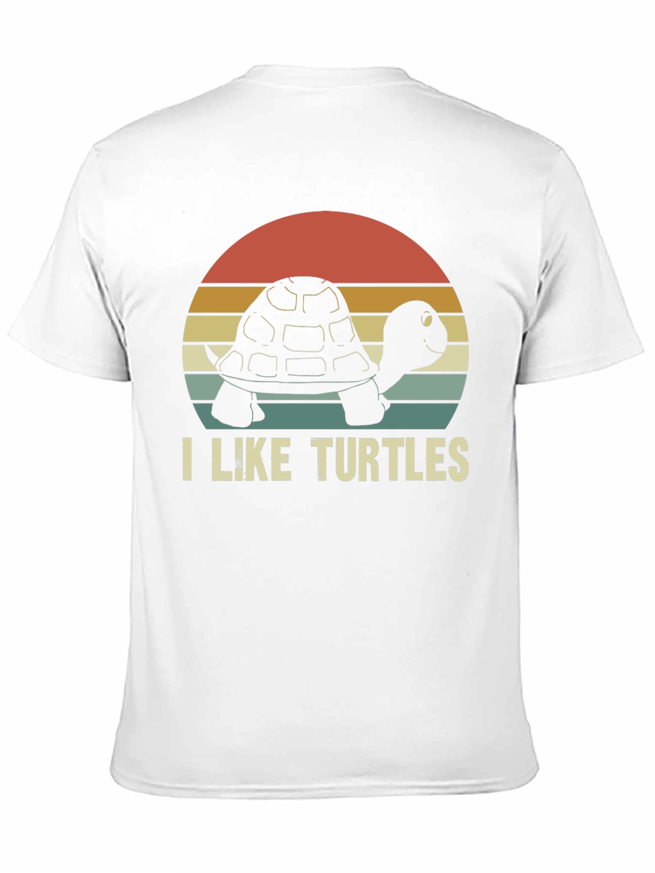 I Like Turtles Retro Graphic T-Shirt