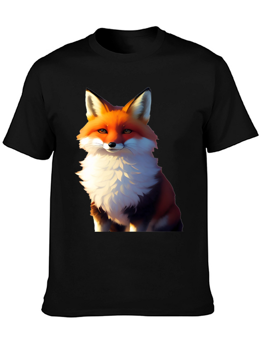 Fox Graphic Tee - Stylish Animal Print Shirt
