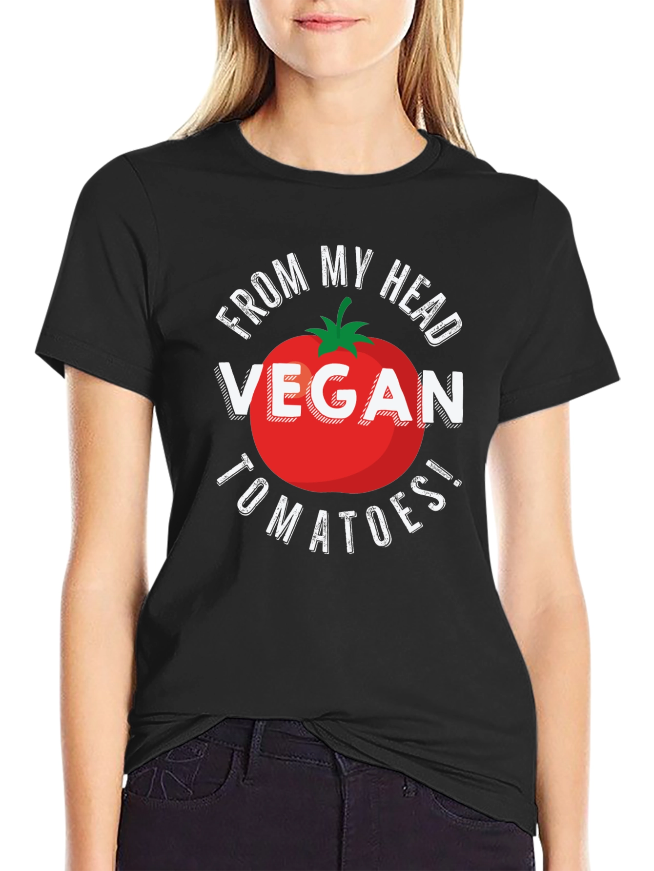 Vegan Tomatoes T-Shirt - From My Head Tomatoes!