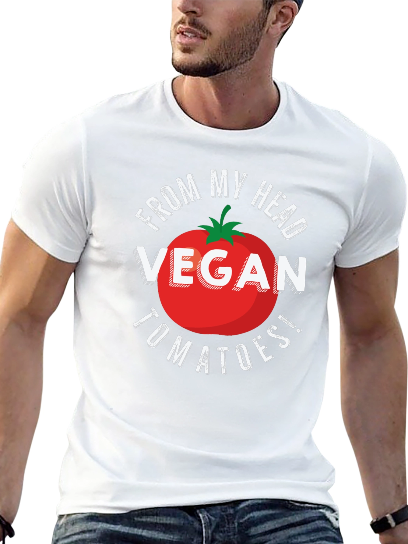 Vegan Tomatoes T-Shirt - From My Head Tomatoes!