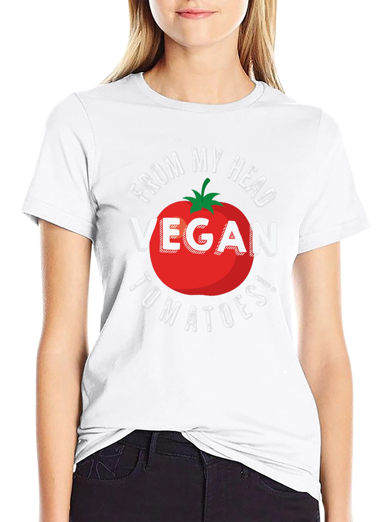 Vegan Tomatoes T-Shirt - From My Head Tomatoes!