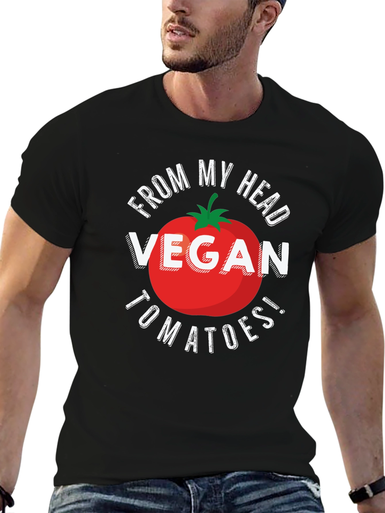 Vegan Tomatoes T-Shirt - From My Head Tomatoes!