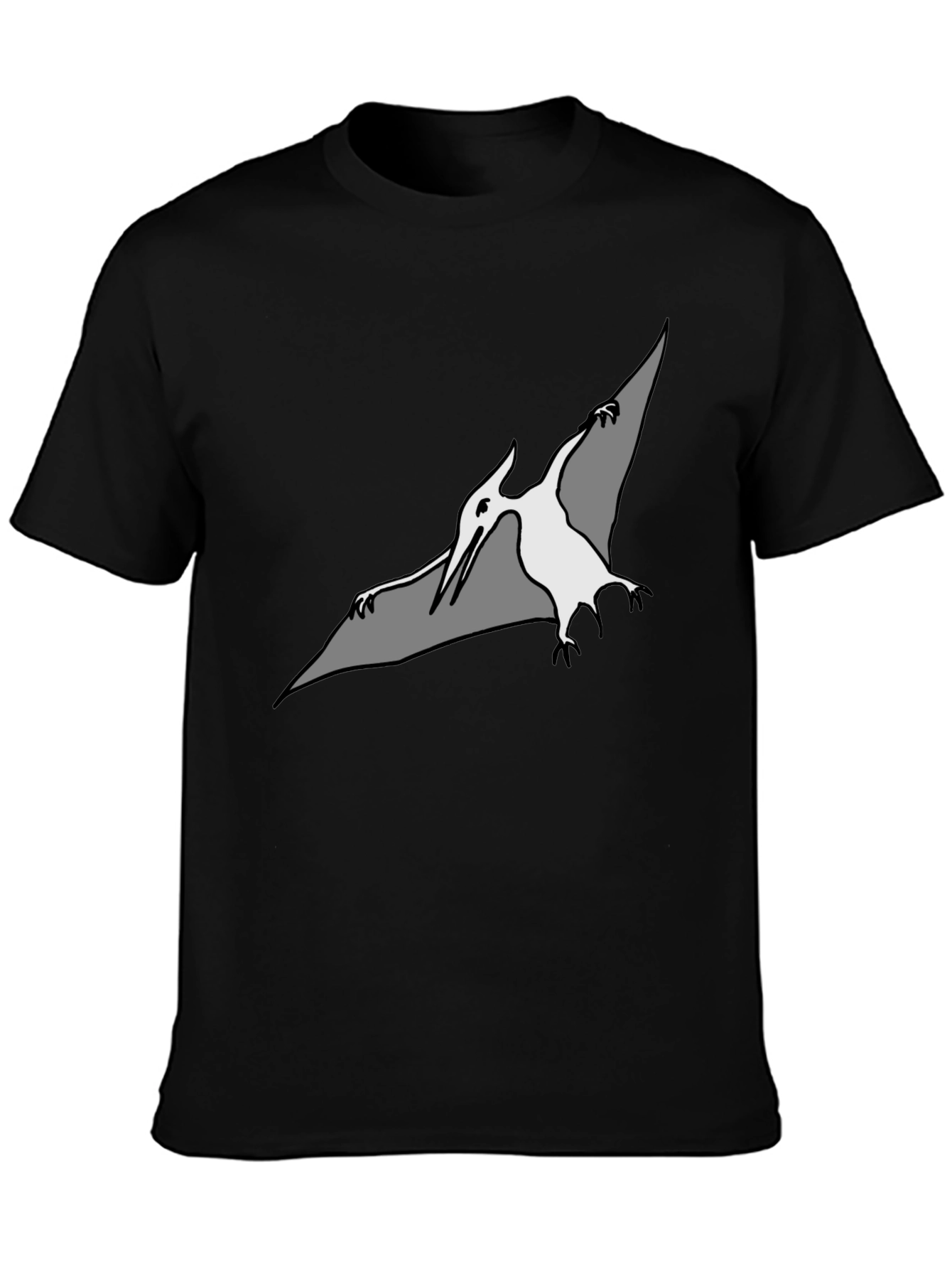 Pterodactyl Graphic Tee - Stylish Black T-Shirt