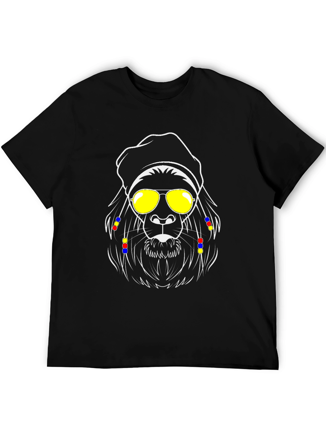 Cool Lion Graphic Tee - Black