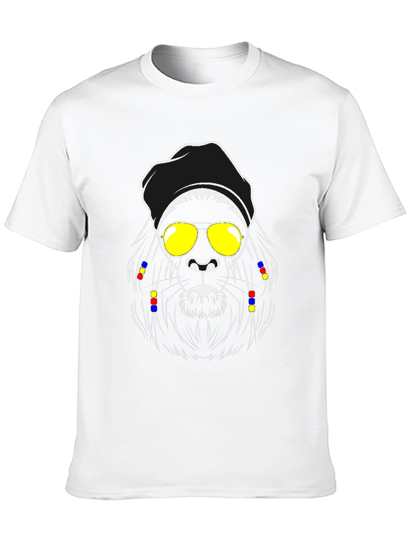 Cool Lion Graphic Tee - Black