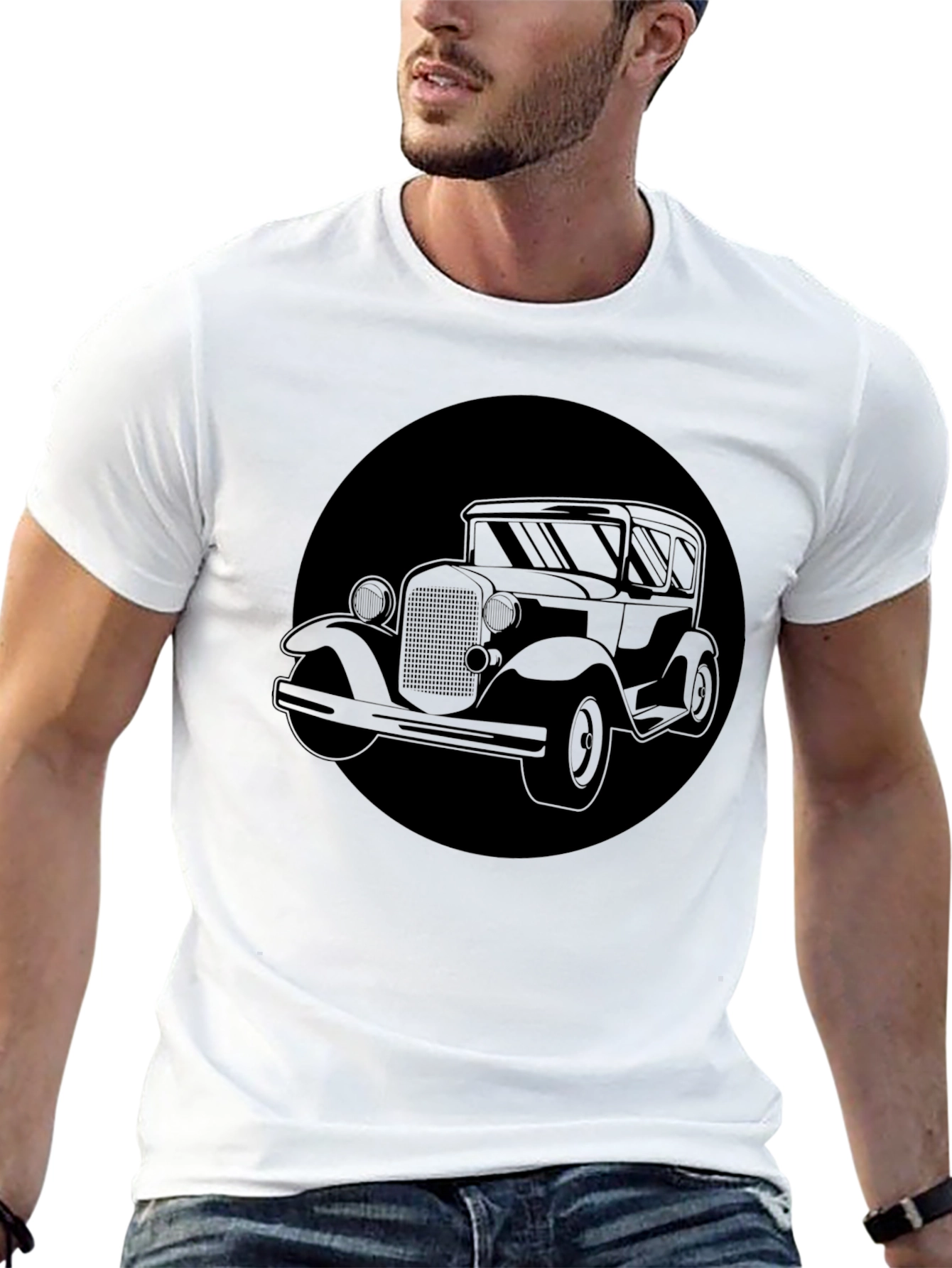 Retro Car Graphic Tee - Classic Cool