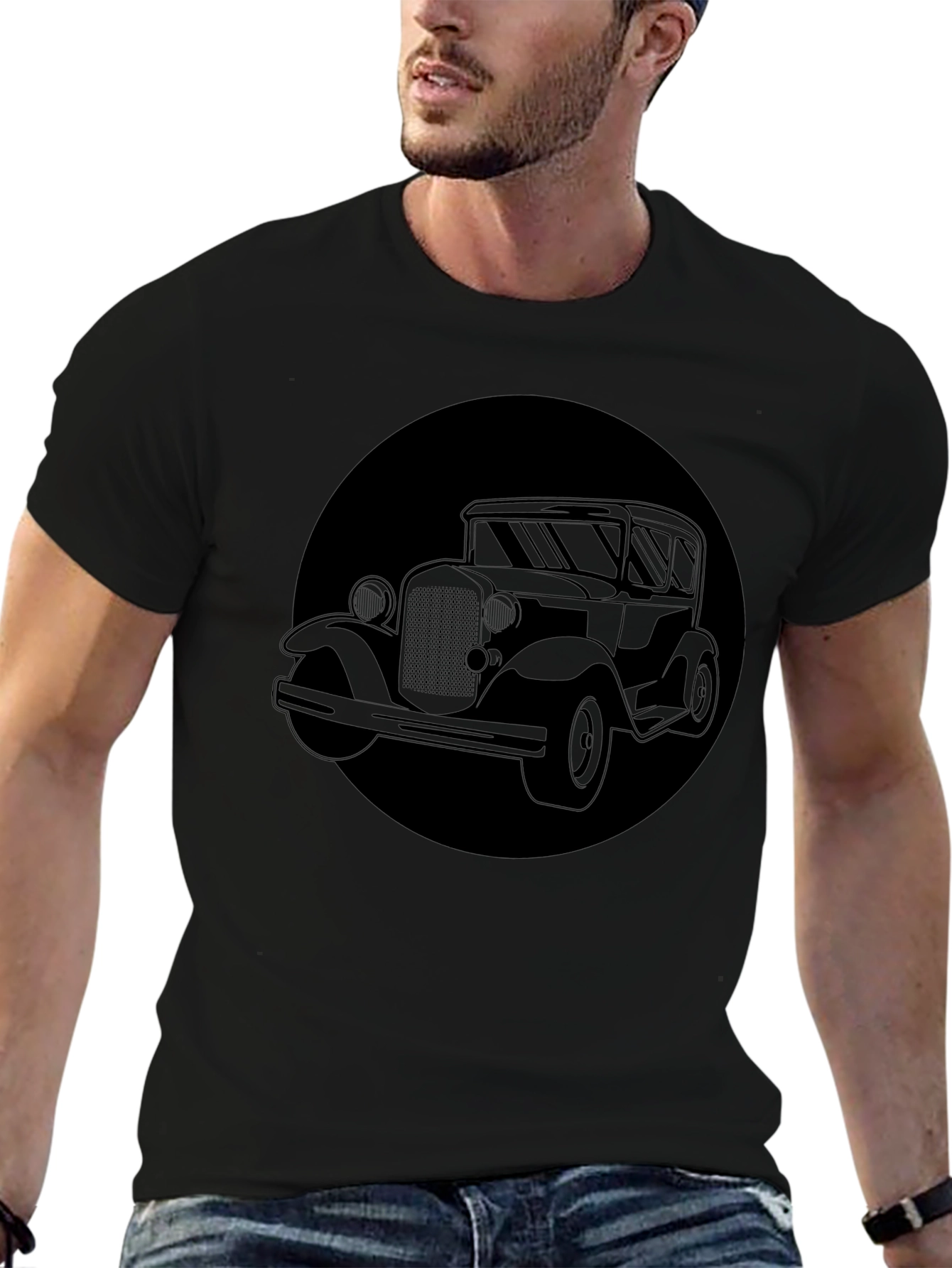 Retro Car Graphic Tee - Classic Cool