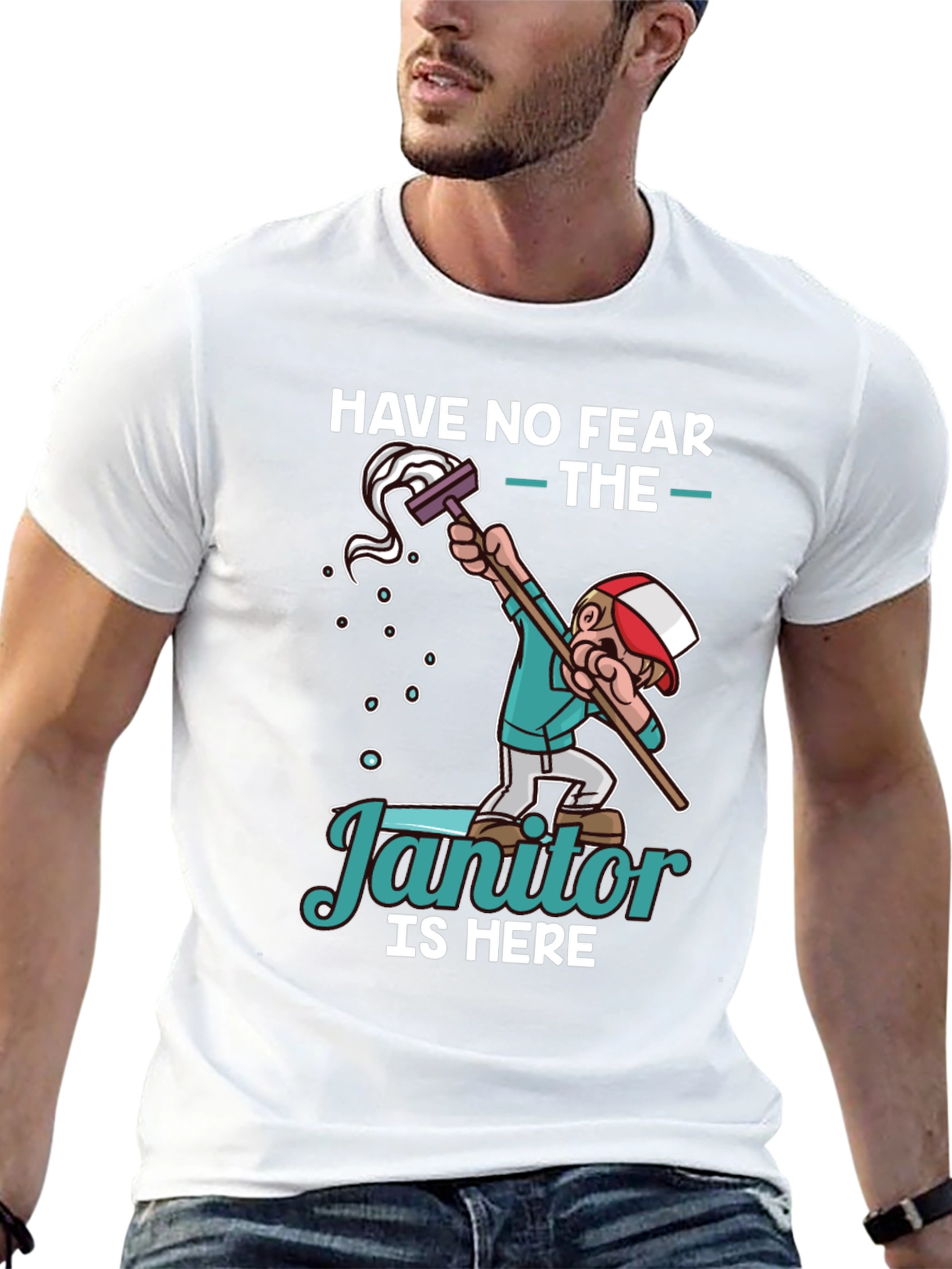 Funny Janitor T-Shirt - Have No Fear!