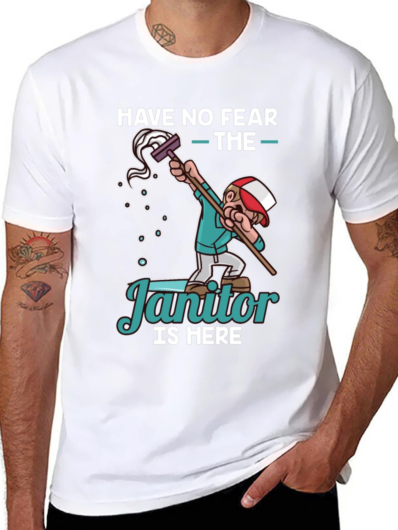 Funny Janitor T-Shirt - Have No Fear!