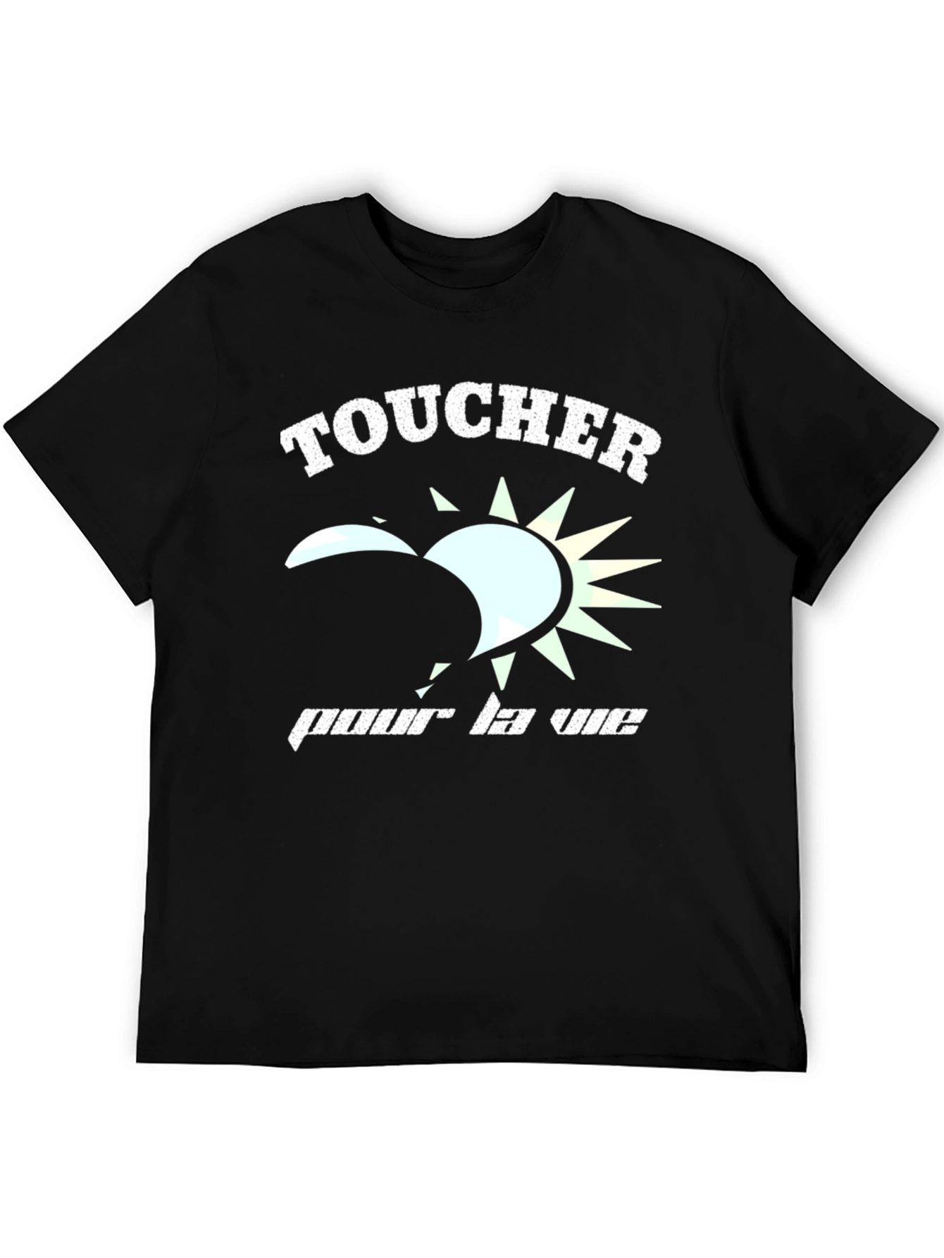 Touche pour la vie Black Graphic Tee