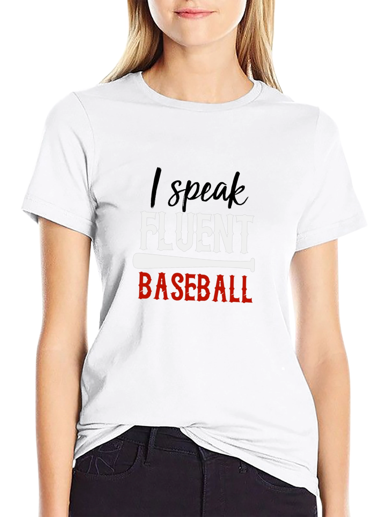 Fluent Baseball T-Shirt - Black Tee