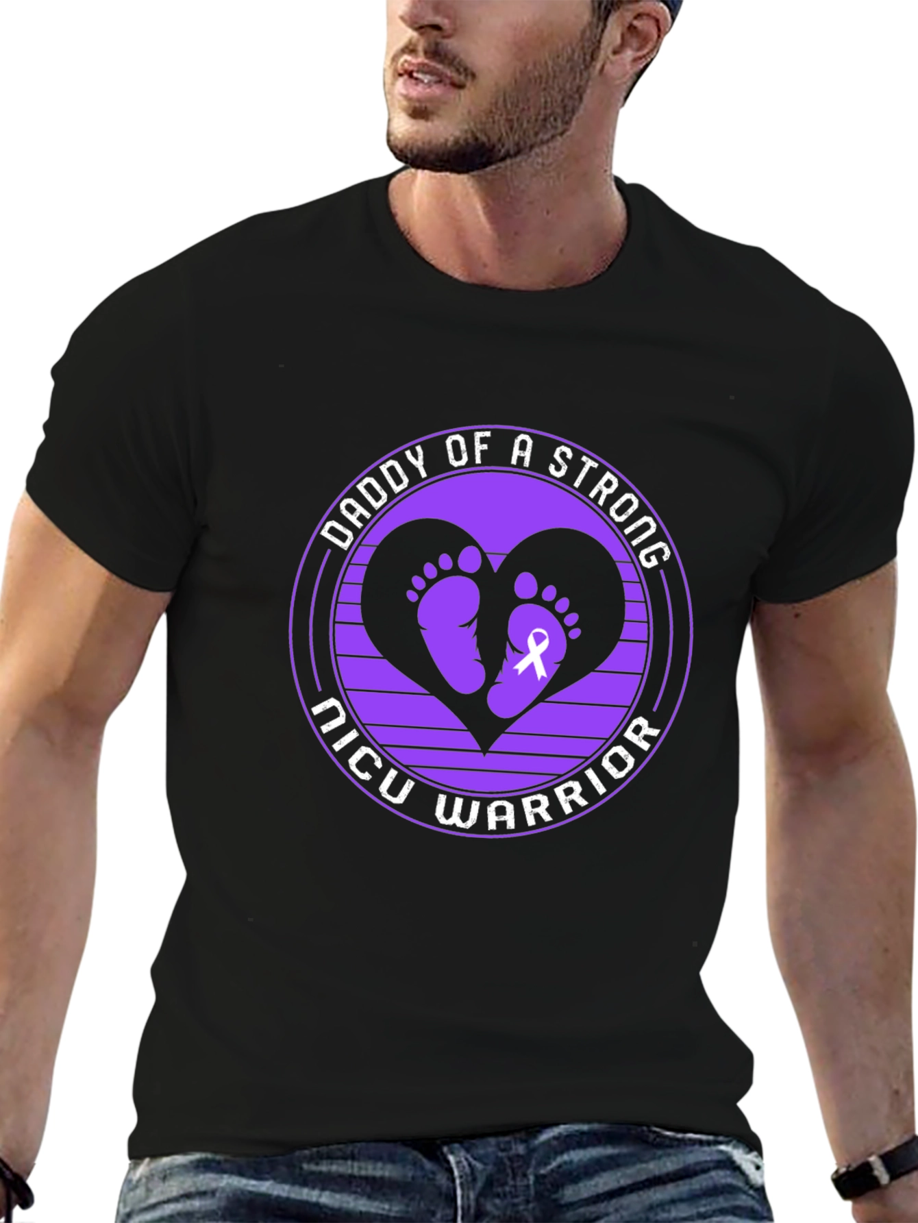 Daddy of a Strong NICU Warrior T-Shirt