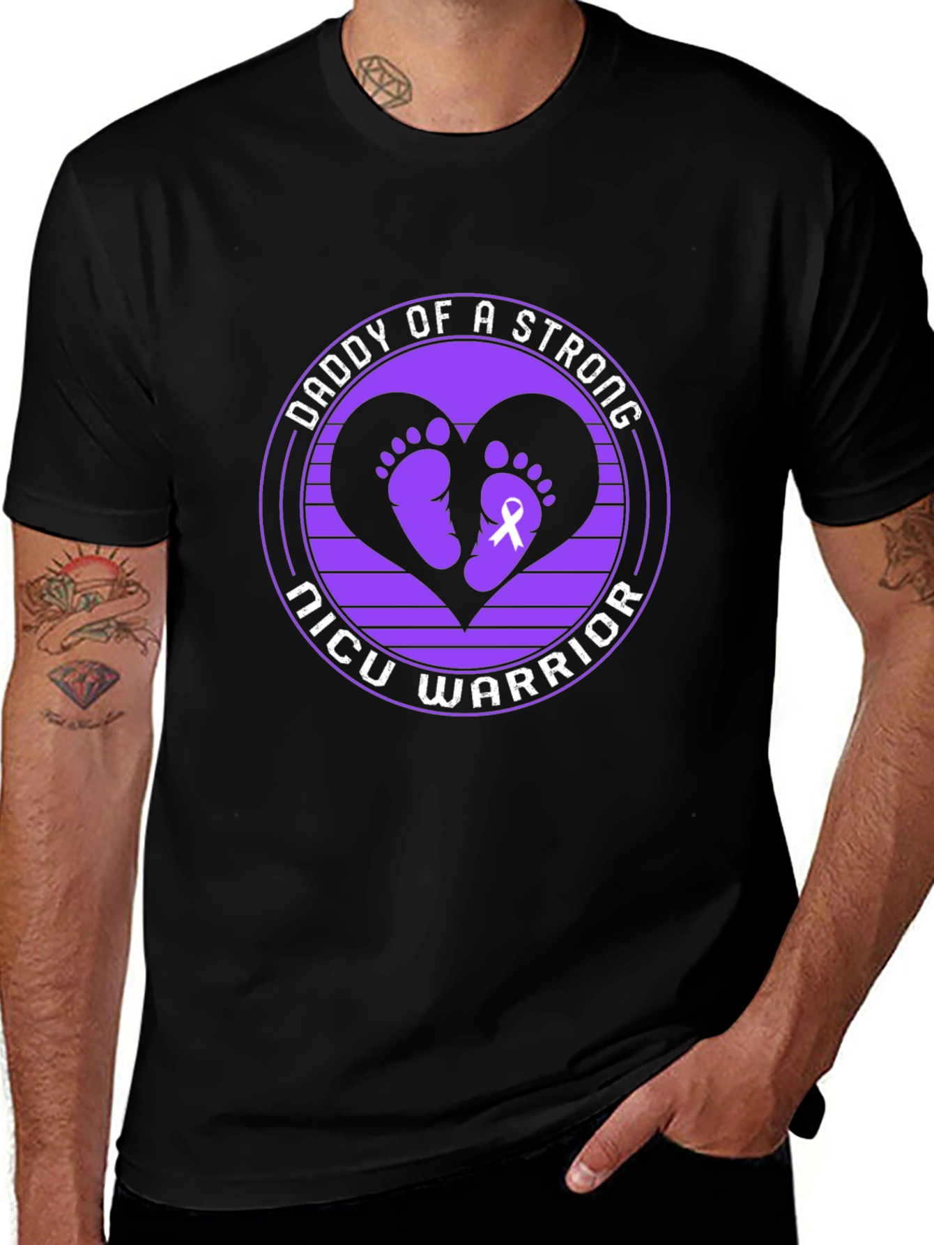 Daddy of a Strong NICU Warrior T-Shirt