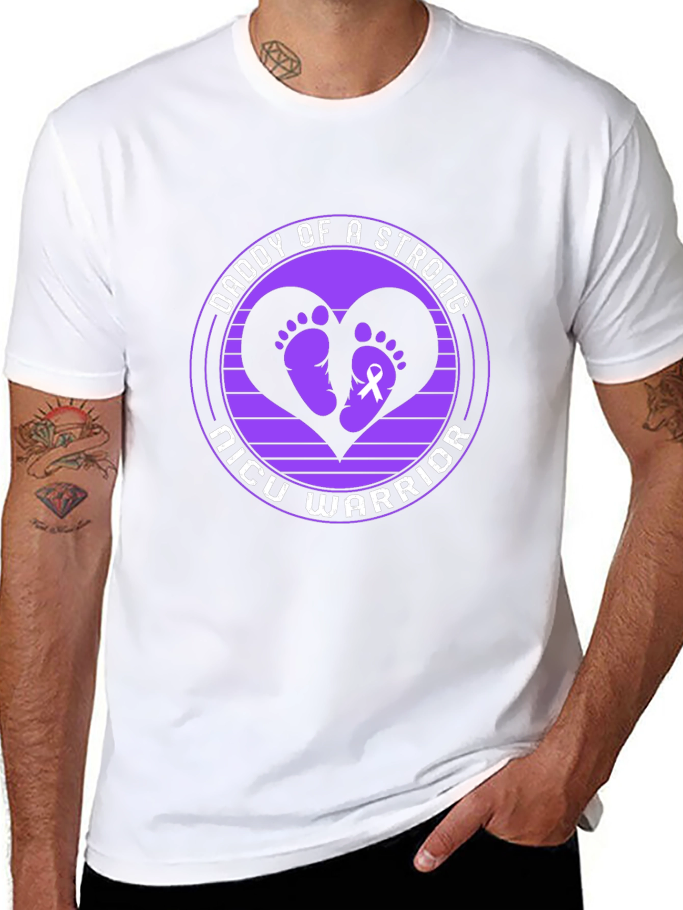 Daddy of a Strong NICU Warrior T-Shirt