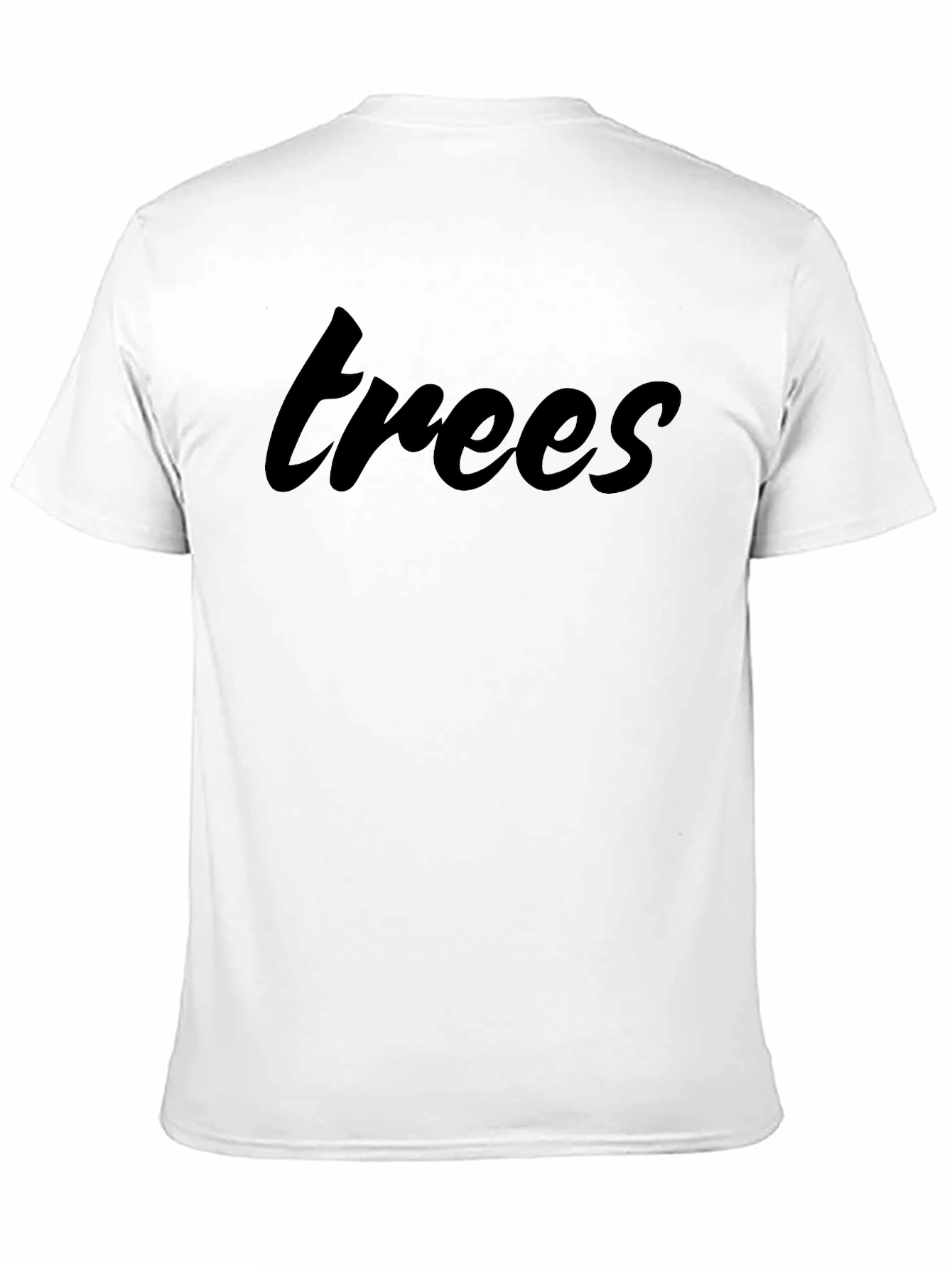 Trees Graphic Print Black T-Shirt