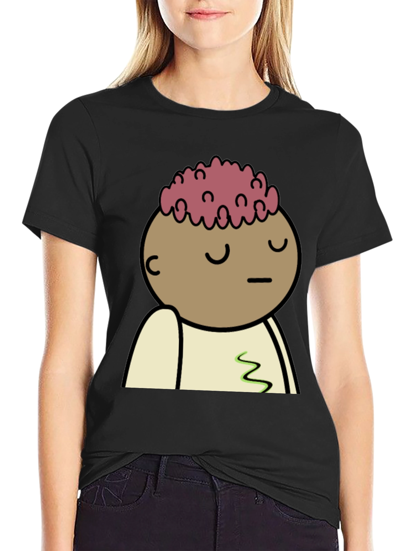 Brainy Character Graphic T-Shirt - Relaxed Fit