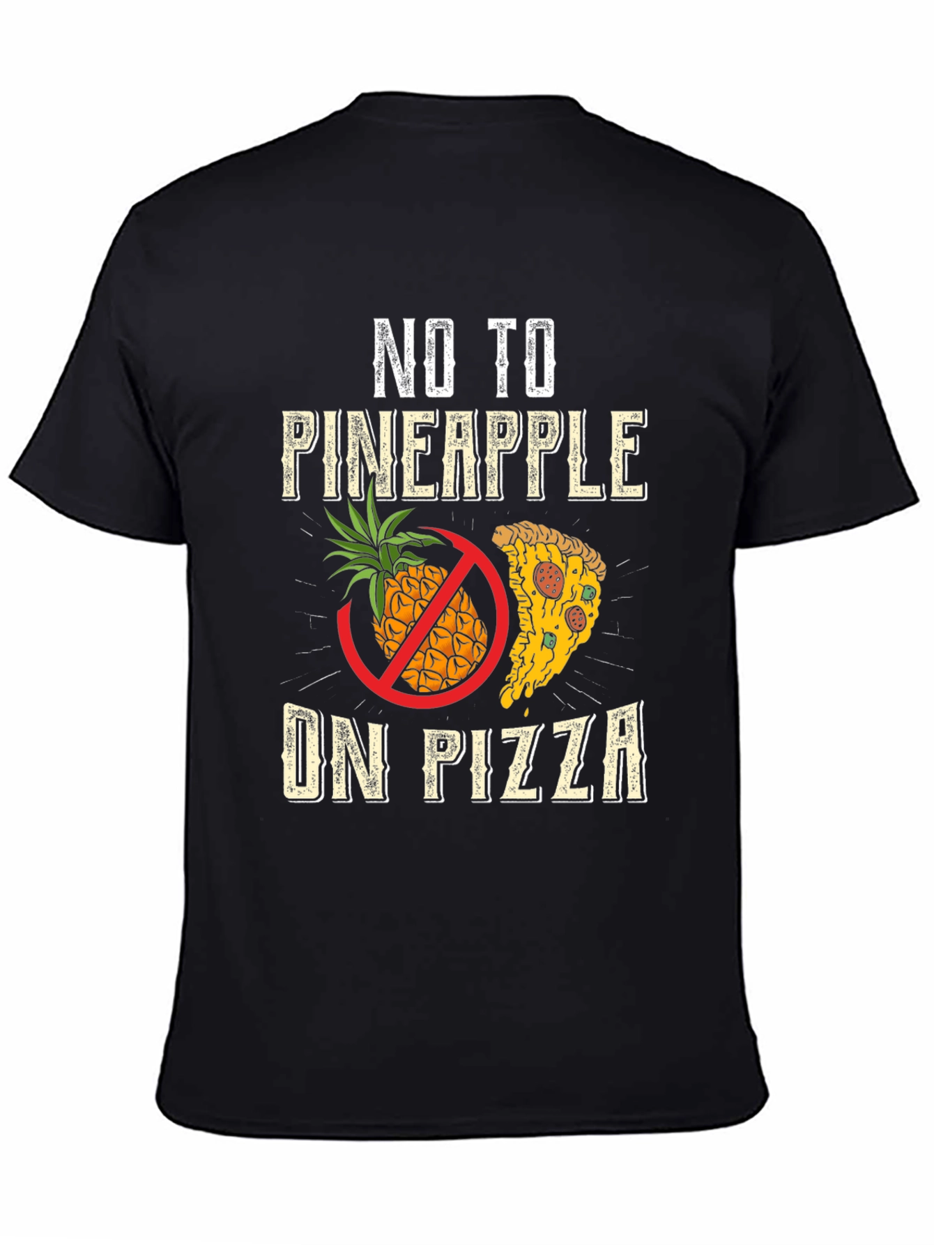 No Pineapple On Pizza Graphic Tee