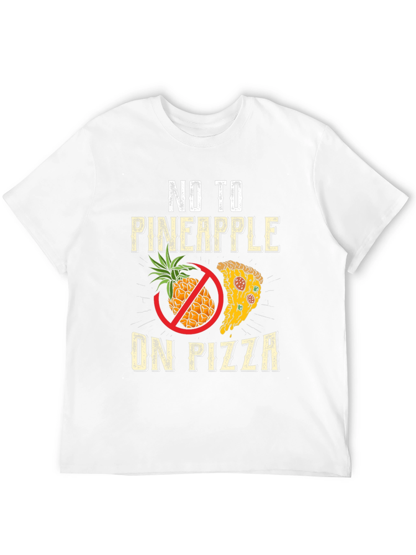 No Pineapple On Pizza Graphic Tee