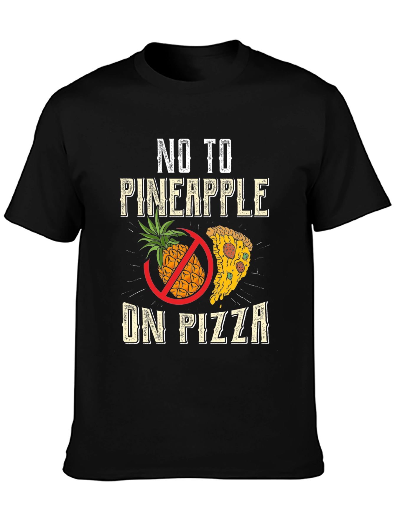 No Pineapple On Pizza Graphic Tee