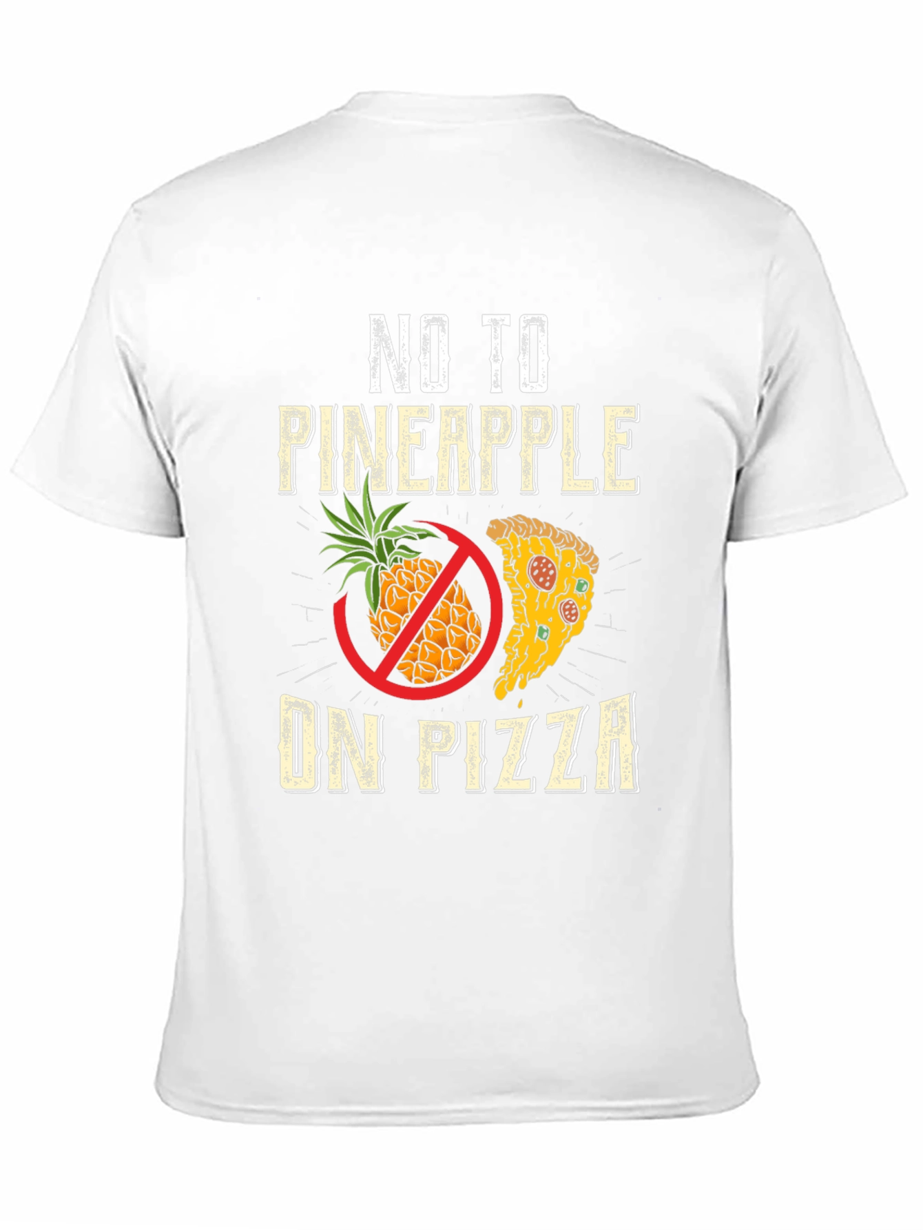 No Pineapple On Pizza Graphic Tee